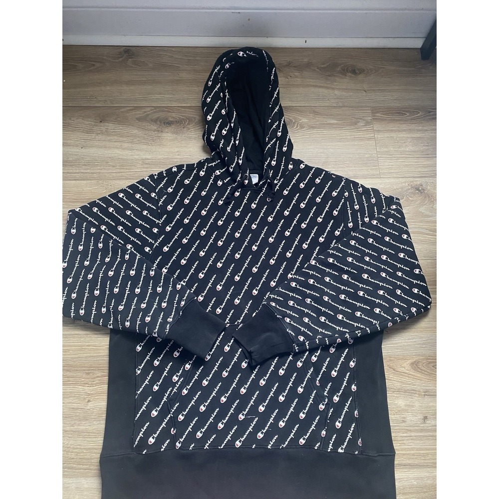 Men's Champion Reverse Weave All Over Print Sz Large